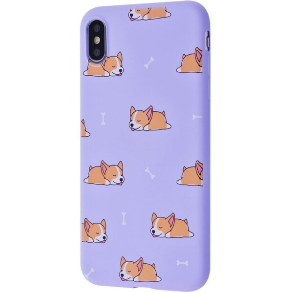 

TPU чехол WAVE Fancy для Apple iPhone XS Max (6.5") (Sleeping corgi / Light purple) (1059165)