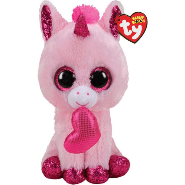 

Мягкая игрушка TY Beanie Boo's Розовый единорог Darling 25 см (34101)
