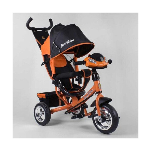 

Велосипед 3-х колёсный 6588 - 30-108 Best Trike (1) ОРАНЖЕВЫЙ, КОЛЕСО ПЕНА, d=25см переднее, d=20см задние,ФАРА, в коробке