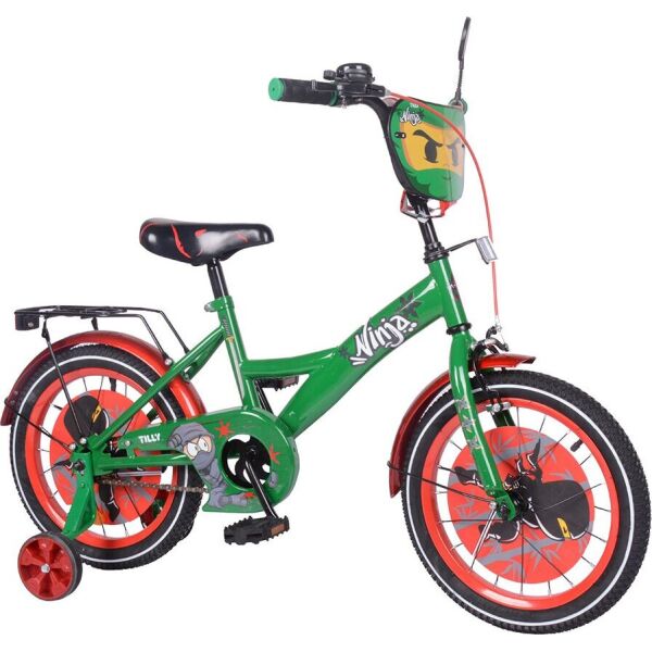 

Велосипед детский TILLY Ninja 16 T-216216/1 khaki+red