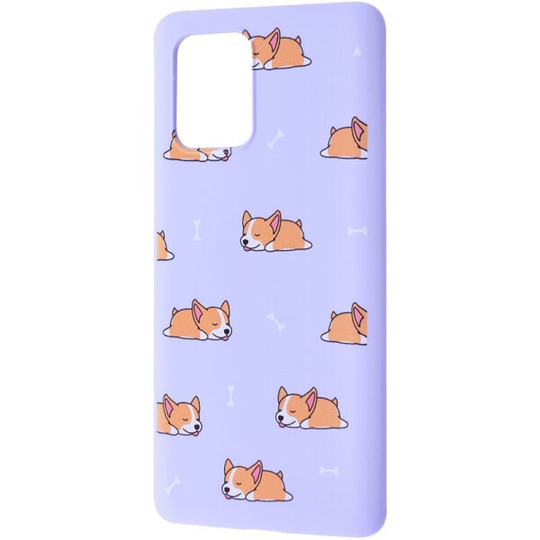 

TPU чехол WAVE Fancy для Samsung Galaxy S10 Lite (Sleeping corgi / Light purple) (1060083)