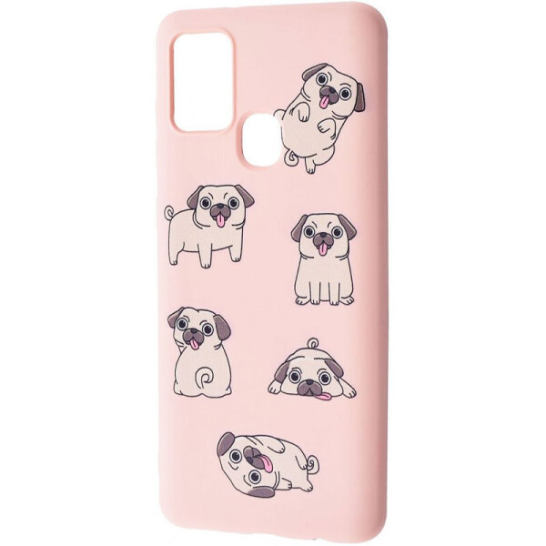 

TPU чехол WAVE Fancy для Samsung Galaxy A21s (Pug / Pink sand) (1060053)