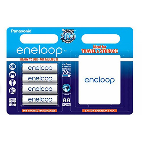 

Аккумулятор PANASONIC Eneloop AA 1900mAh NI-MH * 4 + case (BK-3MCCEC4BE)