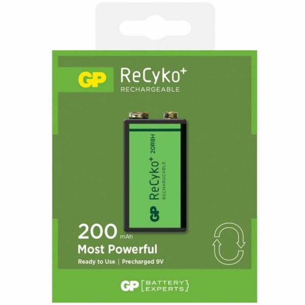 

Аккумулятор GP Крона ReCyko+ 200mAh (20R8HBE-U1)