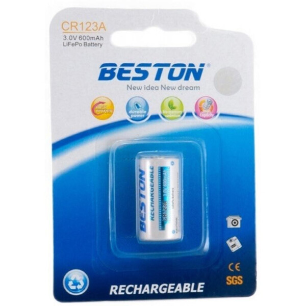 

Аккумулятор BESTON CR123A (16340) 600mAh Lithium (AAB1844)