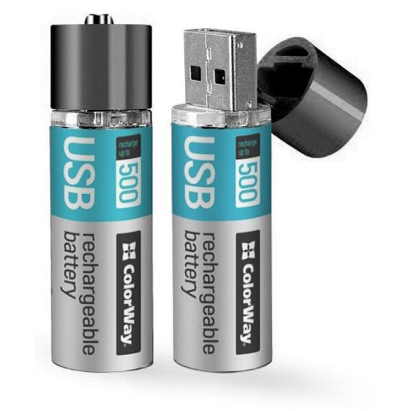 

Аккумулятор ColorWay AA USB 1200 mAh 1.5V R6 * 2 (CW-UBAA-02)