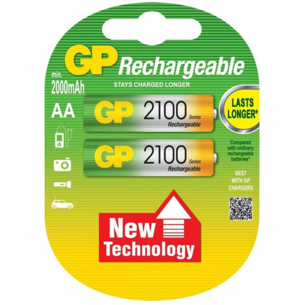 

Аккумулятор GP AA R6 2100mAh 1,2V * 2 (GP210AAHC-2UEC2 / 4891199055928)