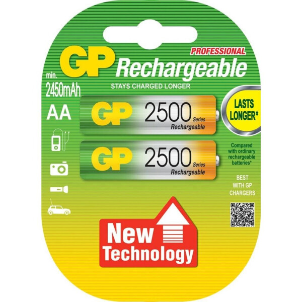 

Аккумулятор GP AA R6 2500mAh 1,2V * 2 (GP250AAHC-2UEC2)