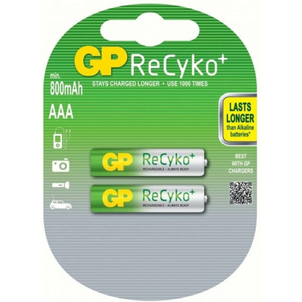 

Аккумулятор AAA R03 ReCyko+ 850mAh * 2 GP (85AAAHCB-C2/85AAAHCB-2UEC2)