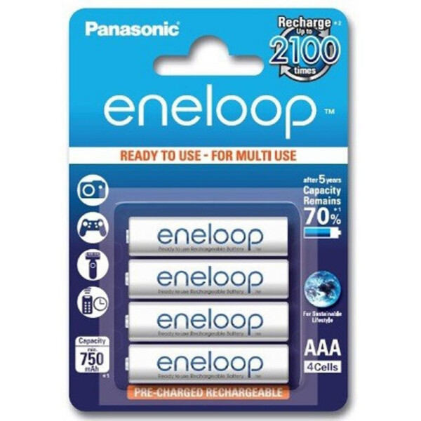 

Аккумулятор PANASONIC Eneloop AAA 750mAh NI-MH * 4 (BK-4MCCE/4BE)