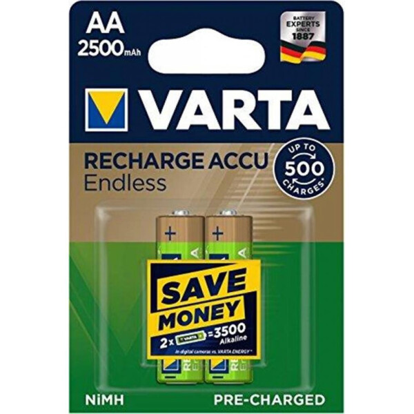 

Аккумулятор Varta AA Rechargeable Accu 2500mAh * 2 (56686101402)