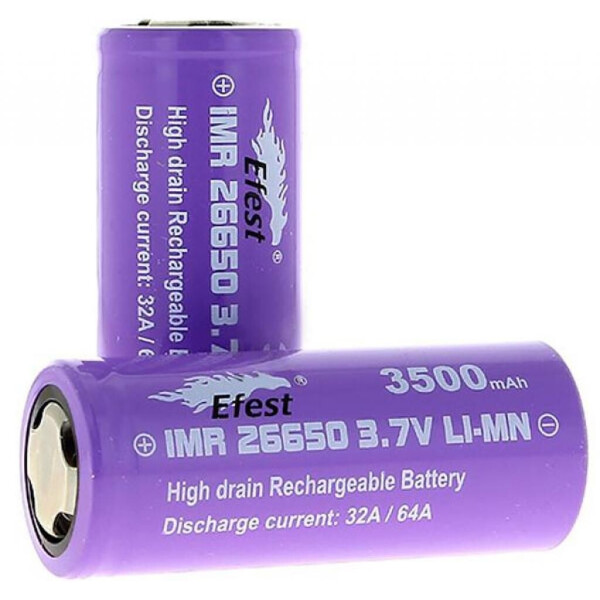 

Аккумулятор Jwell Accu Efest IMR26650 3500 Ma (CH07-IMR26650-3500)