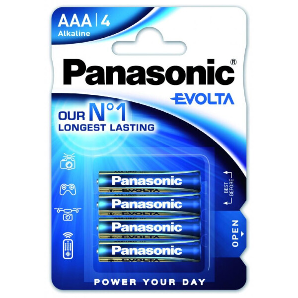 

Батарейка PANASONIC LR03 PANASONIC Evolta * 4 (LR03EGE/4BP)