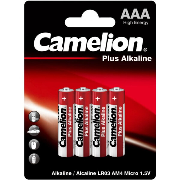 

Батарейка Camelion AAA LR03 Plus Alkaline * 4 (LR03-BP4)