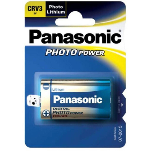 

Батарейка PANASONIC CR V3 * 1 LITHIUM (CR-V3L/1BP)