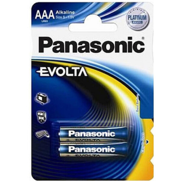 

Батарейка PANASONIC LR03 PANASONIC Evolta * 2 (LR03EGE/2BP)