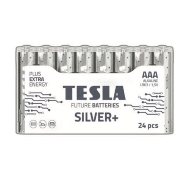 

Батарейка Tesla AAA Silver+ LR03 ALKALINE 1.5V * 24 (8594183392356)