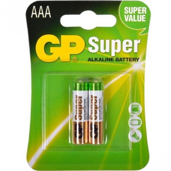 

Батарейка GP AAA LR3 Super Alcaline * 2 (GP24A-2UE2)