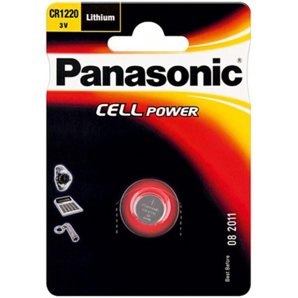 

Батарейка PANASONIC CR 1220 * 1 LITHIUM (CR-1220EL/1B)