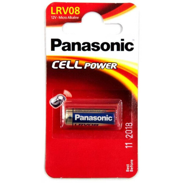 

Батарейка PANASONIC LRV08 * 1 (альтернативная маркировка A23, MN21) (LRV08L/1BE)