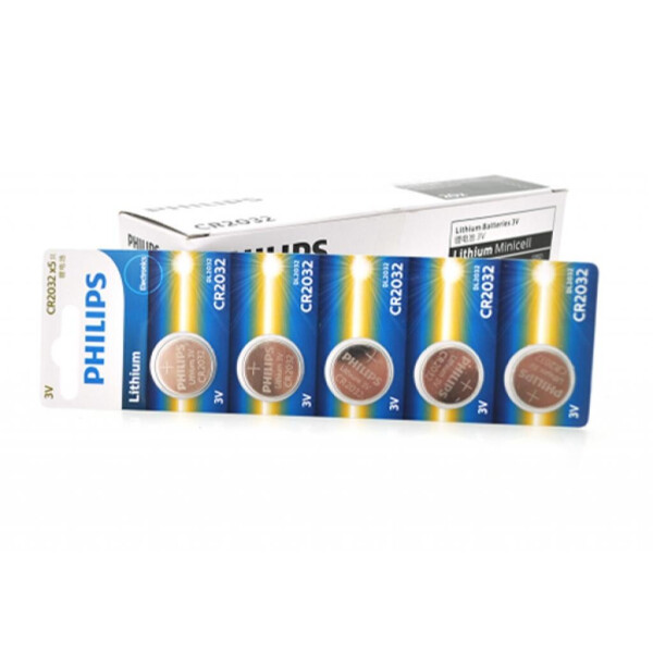 

Батарейка PHILIPS CR 2032, 5pcs/card (CR2032P5T/93)
