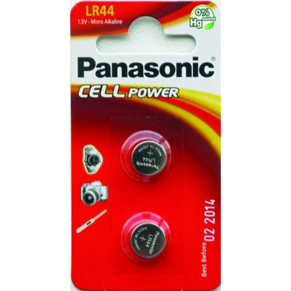 

Батарейка PANASONIC LR44 * 2 Alkaline (LR-44EL/2B)