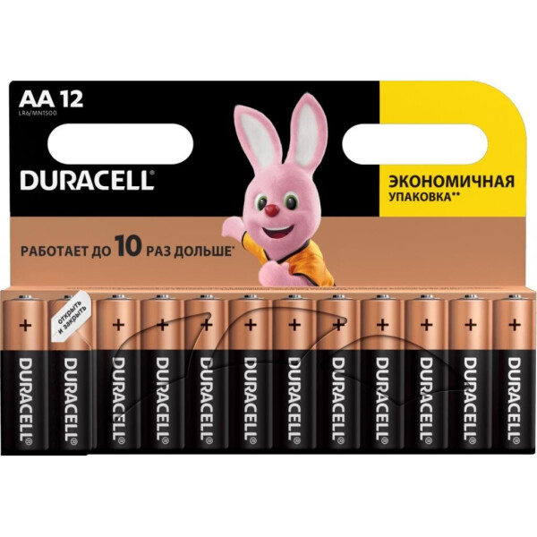 

Батарейка Duracell AA MN1500 LR06 * 12 (5000394006546 / 81551275)