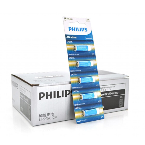 

Батарейка PHILIPS A23 Alkaline 23A 5pcs/card (LR23AB/93)