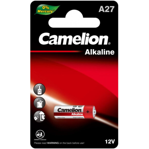 

Батарейка A27 / LR27 Alkaline * 1 Camelion (A27-BP1)