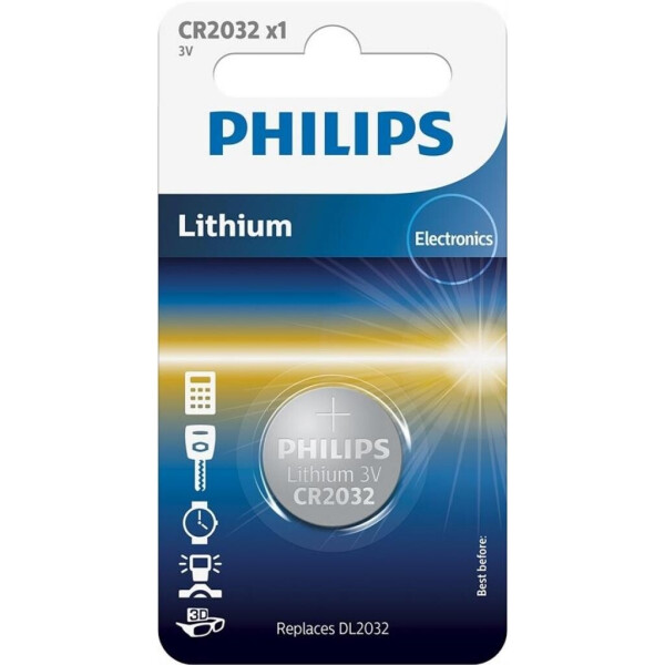 

Батарейка PHILIPS CR2032 Lithium * 1 (CR2032/01B)