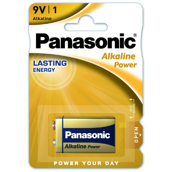 

Батарейка PANASONIC Крона 6LR61 Alkaline Power * 1 (6LF22APB/1BP / 6LR61REB/1BP)