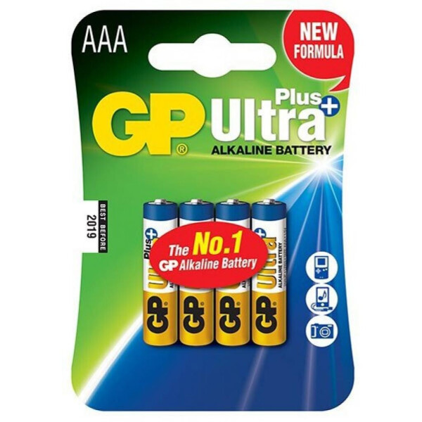 

Батарейка GP AAA LR03 Ultra Plus Alcaline * 4 (GP24AUP-2UE4)