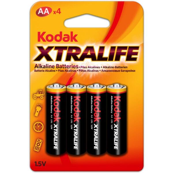 

Батарейка Kodak LR06 KODAK XtraLife Alkaline * 4 (30952027)