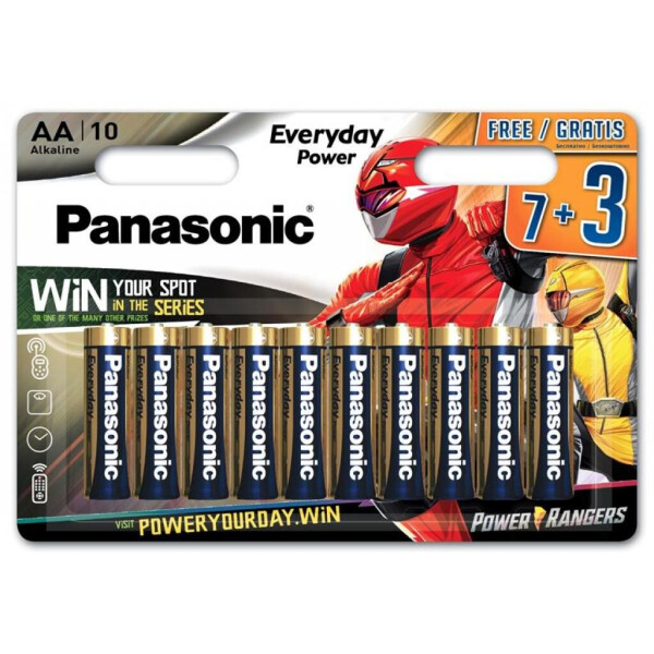 

Батарейка PANASONIC AA LR6 Everyday Power * 10 Power Rangers (LR6REE/10B3FPR)