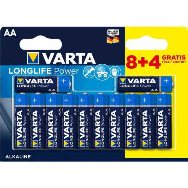 

Батарейка Varta HIGH Energy ALKALINE * 12 (8+4) (04906121472)