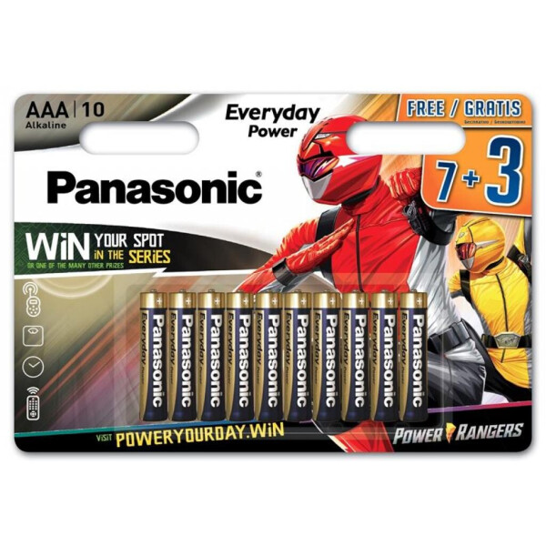 Батарейка PANASONIC AAA LR03 Everyday Power * 10 Power Rangers (LR03REE/10B3FPR)