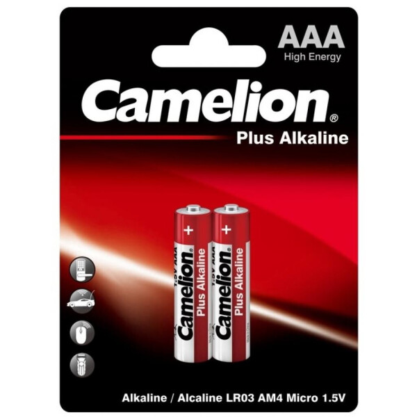 

Батарейка Camelion AAA LR03/2BL Plus Alkaline (LR03-BP2)