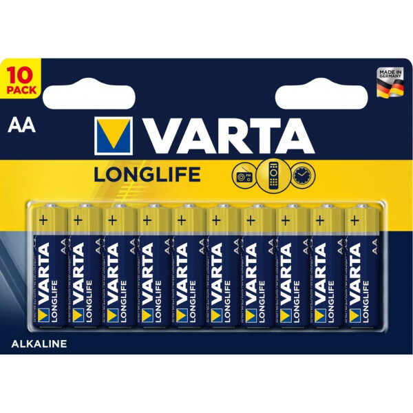 

Батарейка Varta AA Varta Longlife Extra * 10 (04106101461)