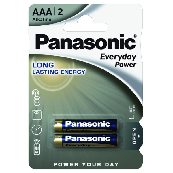 

Батарейка PANASONIC AAA LR03 Everyday Power * 2 (LR03REE/2BR)
