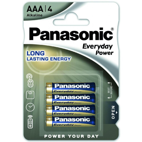 

Батарейка PANASONIC AAA LR03 Everyday Power * 4 (LR03REE/4BR)