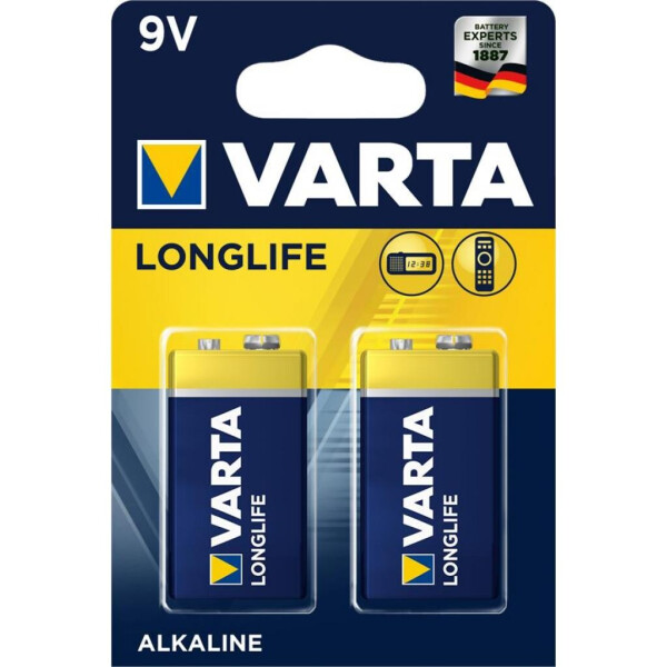 

Батарейка Varta Longlife 9V 6LR61 *2 (04122101412)