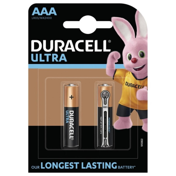 

Батарейка Duracell Ultra Power AAA LR03 * 2 (5007843)