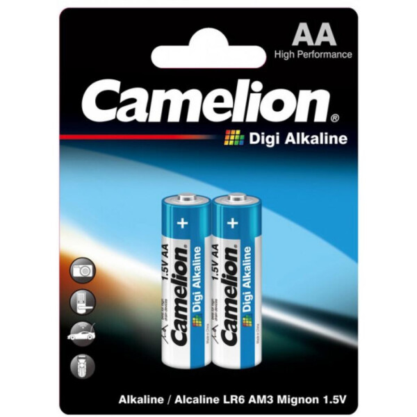 

Батарейка Camelion AA LR6 Digi Alkaline * 2 (LR6-BP2DG)