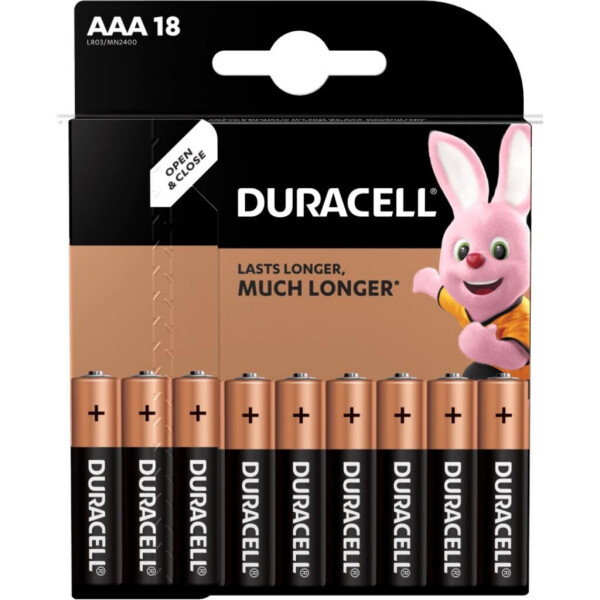 

Батарейка Duracell LR03 * 18 (5000394107557 / 81546741)