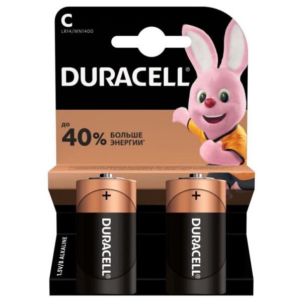 

Батарейка Duracell C LR14 * 2 (5000394052529 / 81483545)