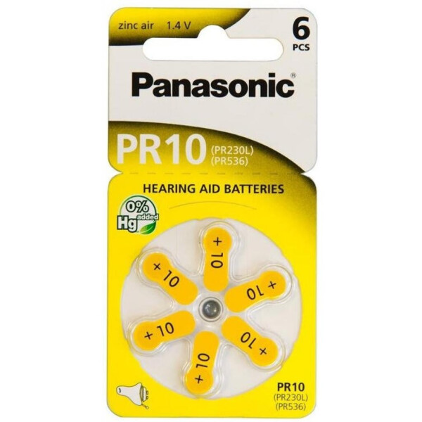 

Батарейка PANASONIC PR10 / PR230 (1.4V) * 6 (PR-230/6LB)