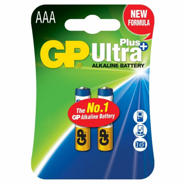 

Батарейка GP AAA LR03 Ultra Plus Alcaline * 2 (24AUP-U2 / GP24AUP-2UE2)