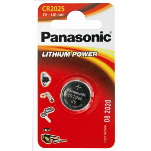 

Батарейка PANASONIC CR 2025 Lithium * 1 (CR-2025EL/1B)