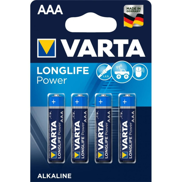 

Батарейка Varta AAA Longlife Alkaline * 4 (04903121414)