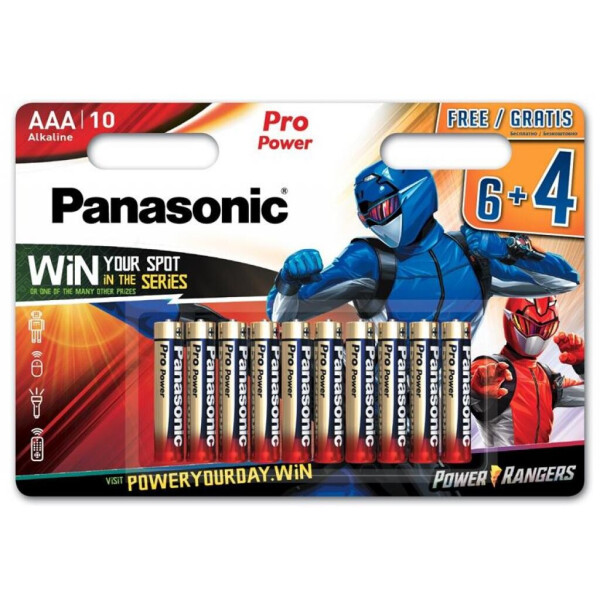 

Батарейка PANASONIC AAA LR03 Pro Power * 10 Power Rangers (LR03XEG/10B4FPR)